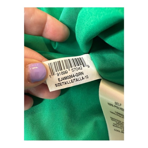 Eliza J Women’s Floral Balloon Sleeve Knee Length Dress InGreen& Pink Floral 10 - Picture 13 of 14